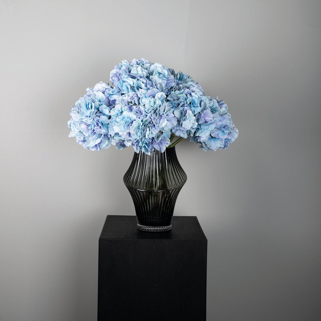 Kunstbloem Hortensia - 16x28x54 cm - Kunststof Blauw PTMD