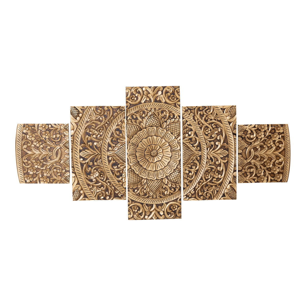 Wandpaneel Sharlene - 180x90cm - MDF - Gold PTMD