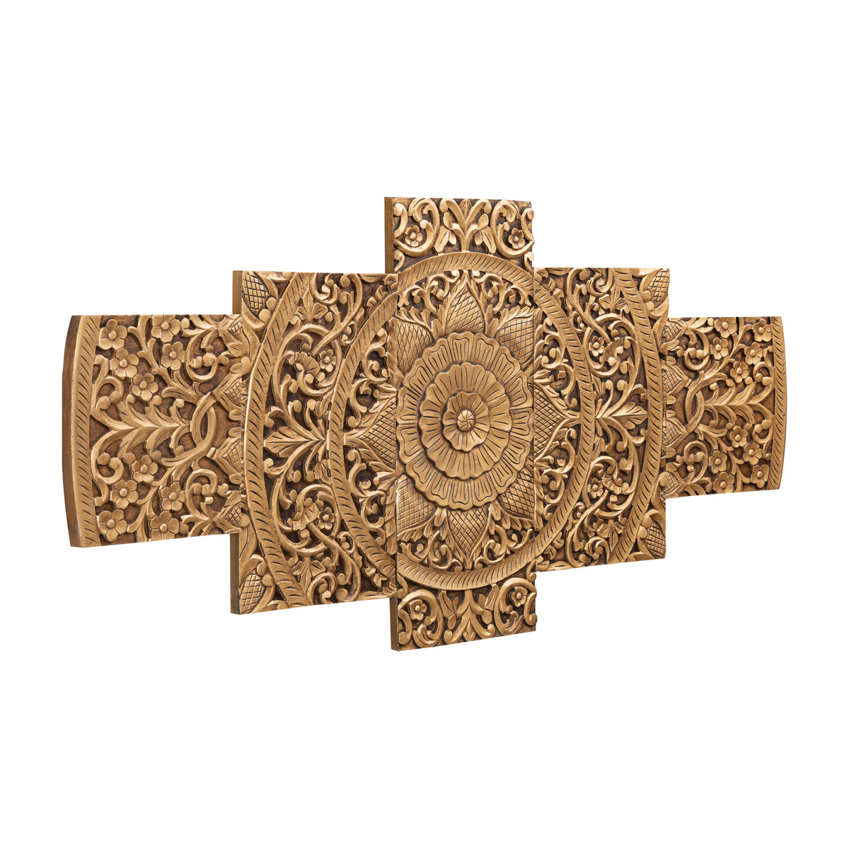 Wandpaneel Sharlene - 180x90cm - MDF - Gold PTMD