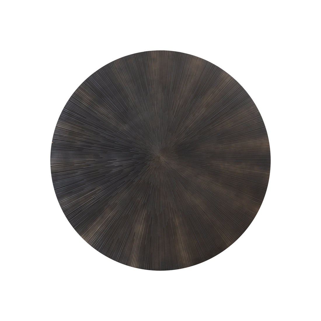 Zapp Rundes Wandpaneel Schwarz MDF mit Gold PTMD