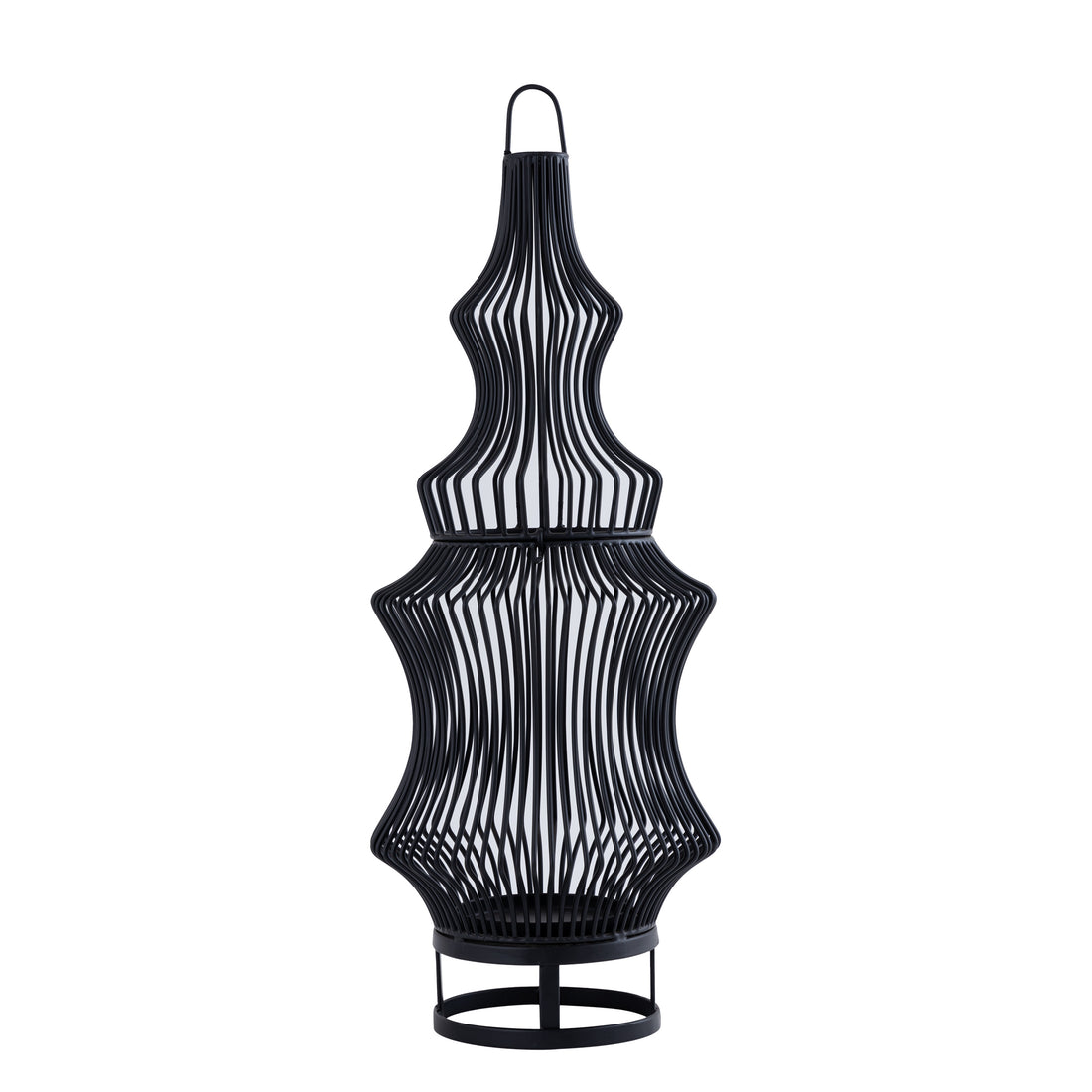 Tobin Laterne - 23x23x60 cm - Eisen - Schwarz PTMD