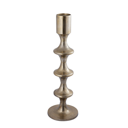 Taika Gold Alu rund Kerzenständer Tabs H92cm PTMD