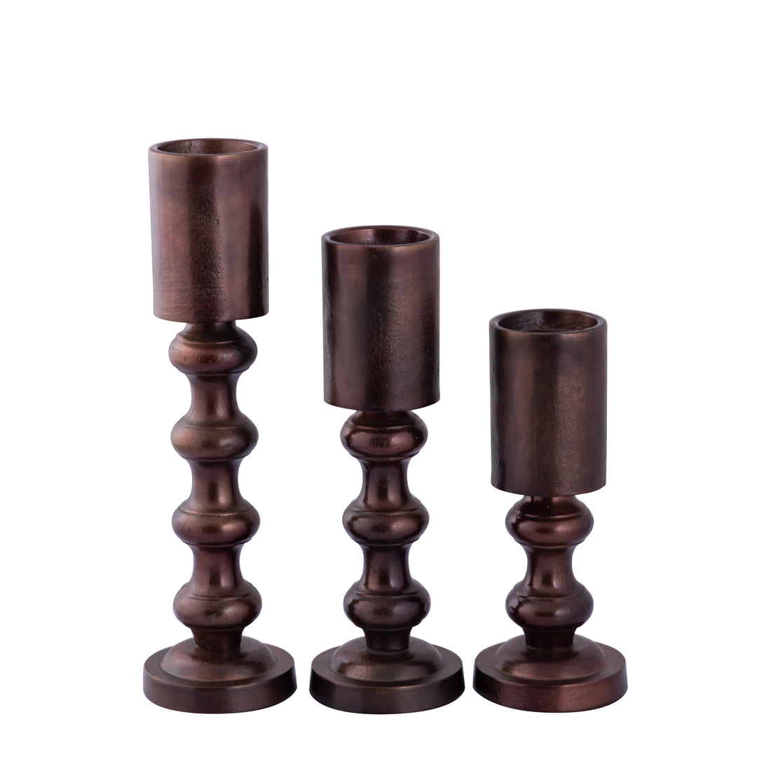 Nessa Copper AluKaarshouder With Bulbs S H31cm PTMD