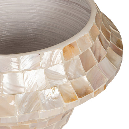 Daven Cream Poly Shell Bambus Topf Rund Low Medium PTMD