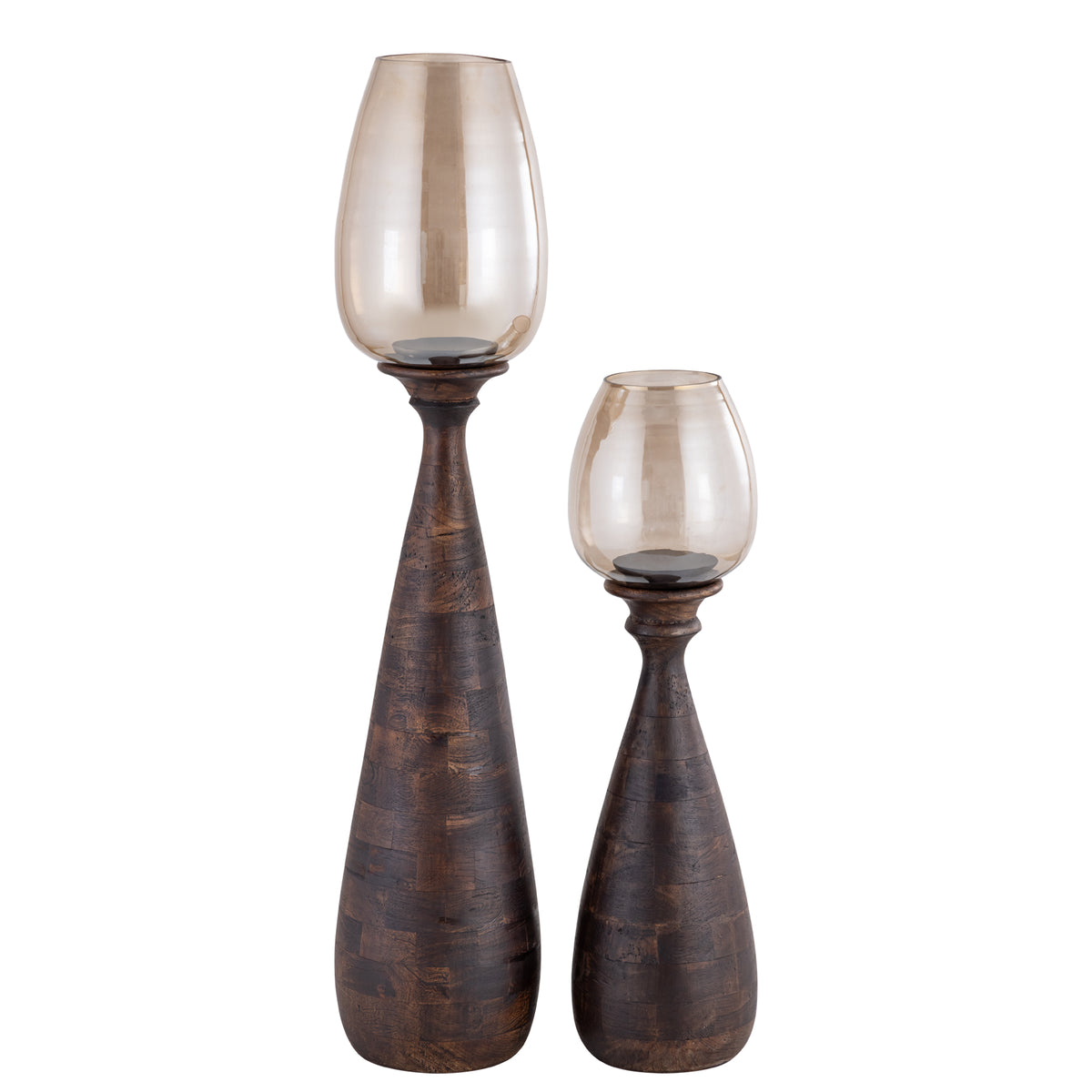 Midi Mangoholz Stormlight Rauchglas Braun Medium PTMD