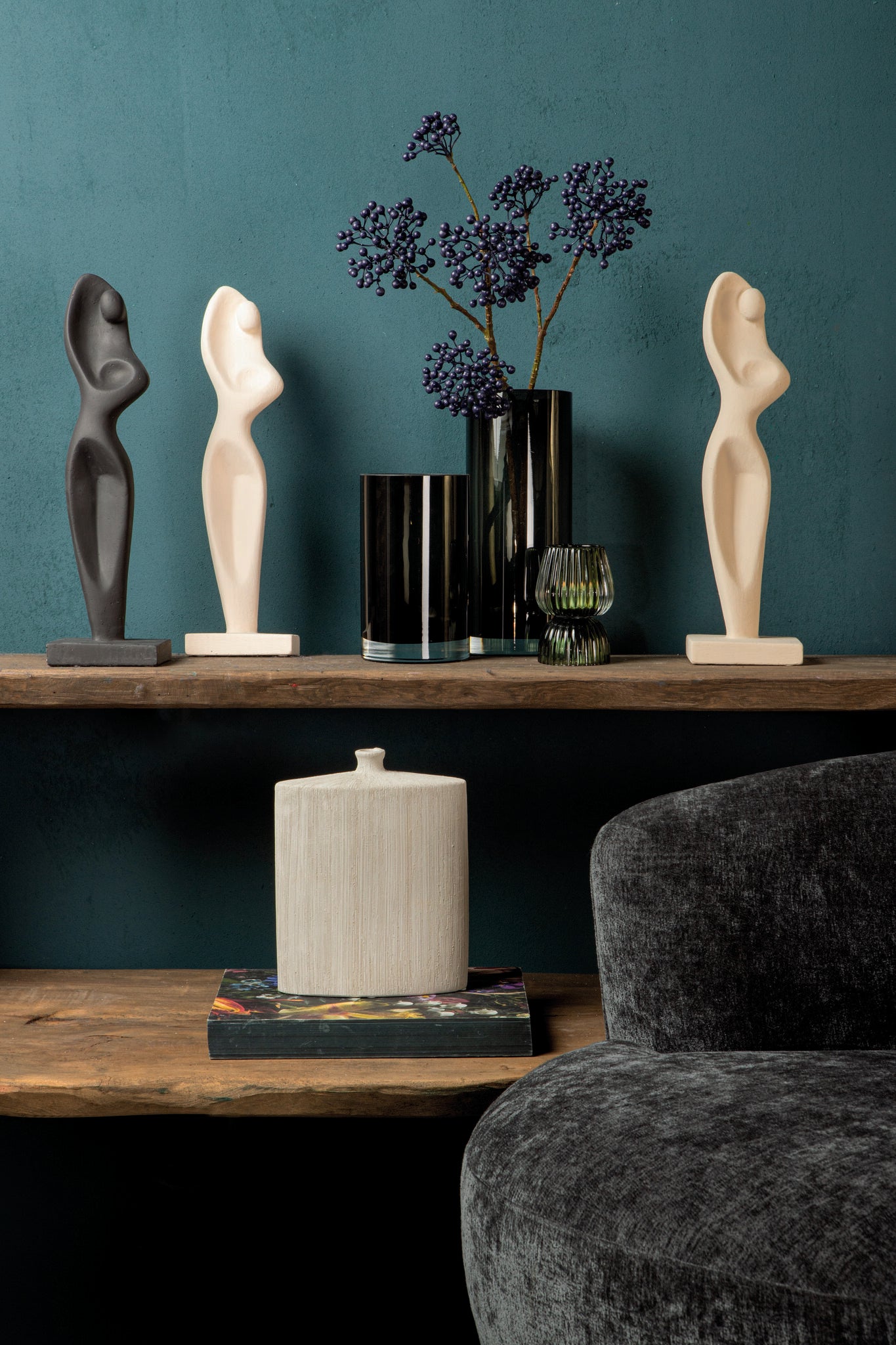 Beeld Sumaya Creme Cement Abstract Body PTMD
