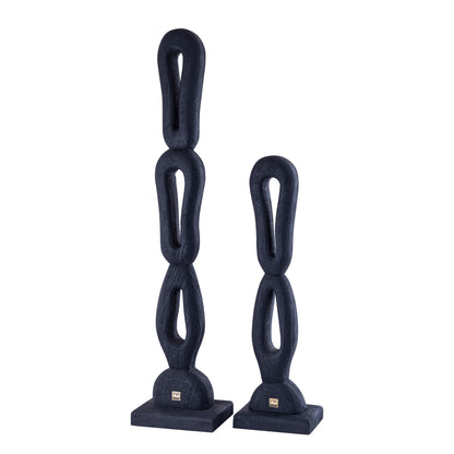 Rhyce Black mango wood statue open figure L PTMD