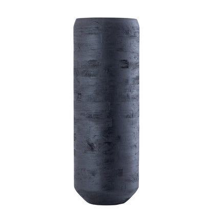 Gerd Black Mango Wood Pot Rounded Border L Dia30cmxH84cm PTMD