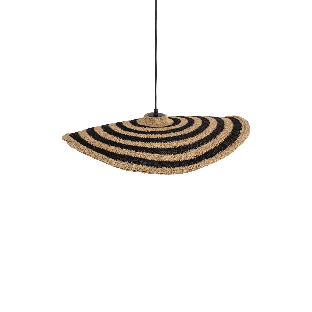 Loulou Natural Wellige Pendelleuchte aus Seegras Klein PTMD