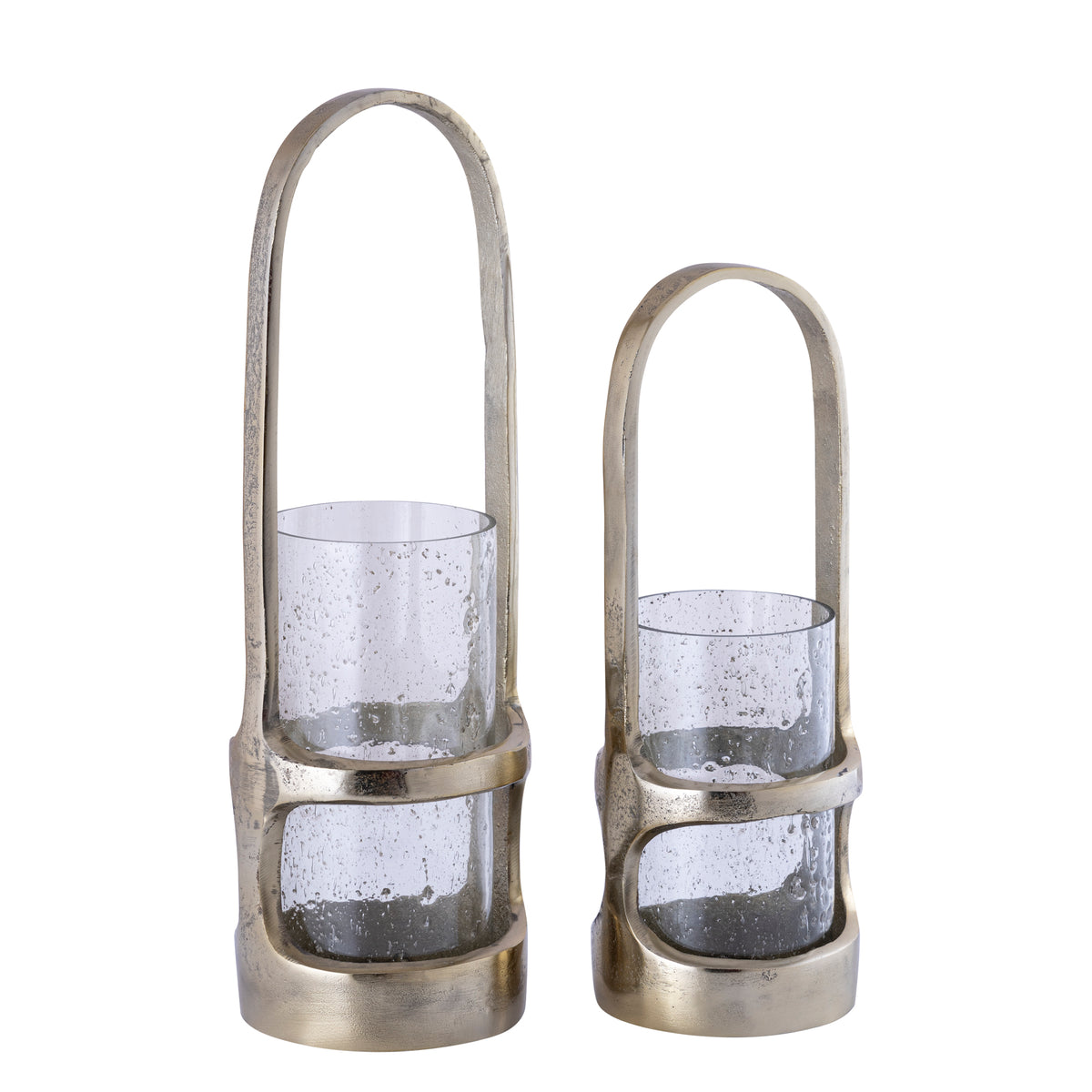 Laterne Rahana L - 15x15x49 cm - Aluminium - Gold PTMD