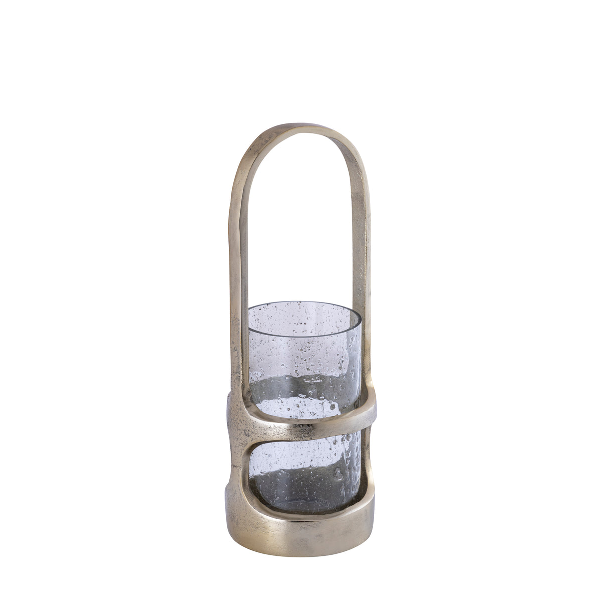 Laterne Rahana S - 14x14x40 cm - Aluminium - Gold PTMD