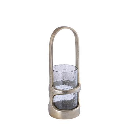 Laterne Rahana S - 14x14x40 cm - Aluminium - Gold PTMD