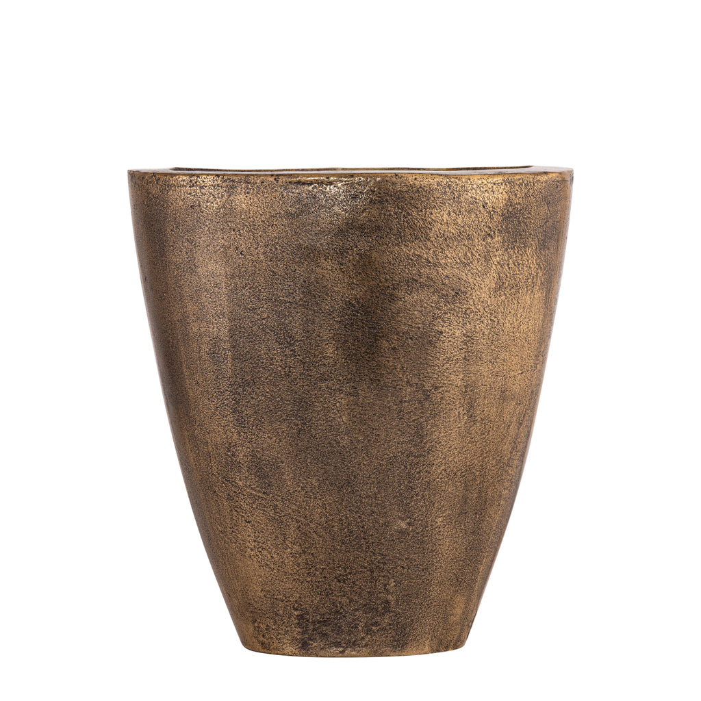 Qasem Brass Oval Casted Alu Pot Low PTMD