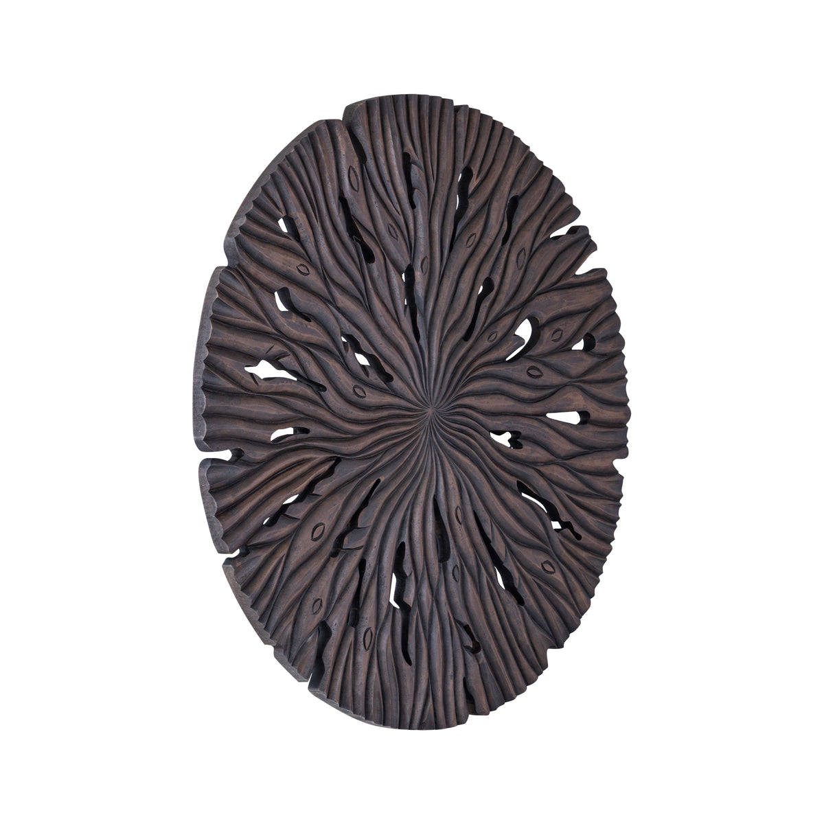 Wandpaneel Bonte S - 90x2x90 cm - MDF - Braun PTMD