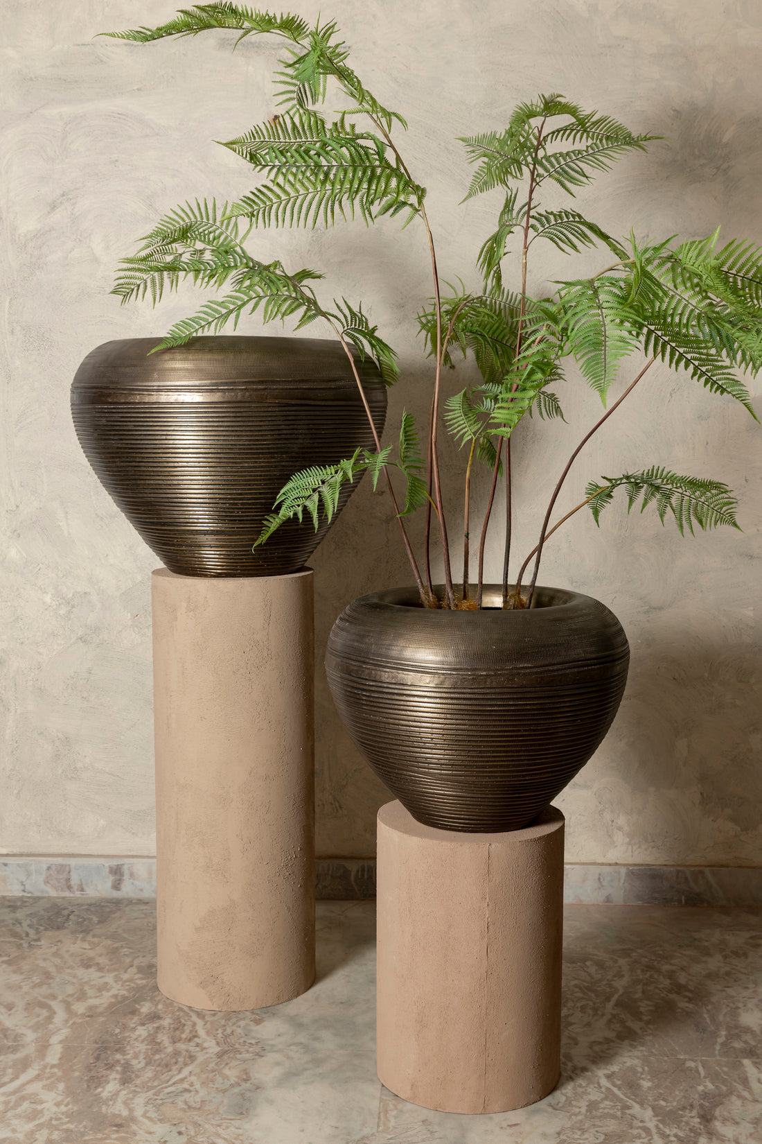 Dineo Antique Brass Sheet Alu Bombey Pot S PTMD