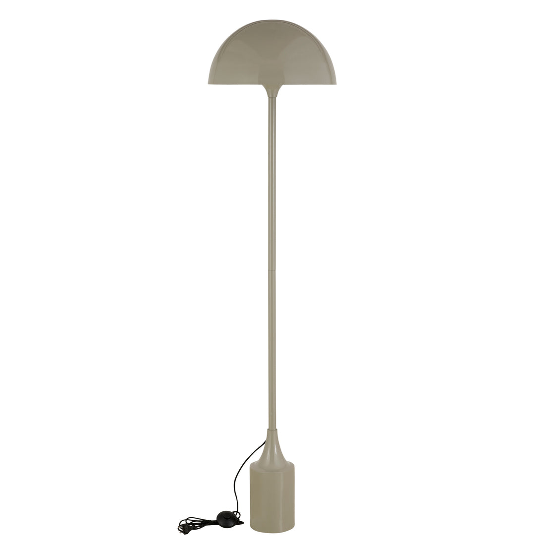 Tanaiya Cream Round Iron Floor Lamp Round Cap PTMD