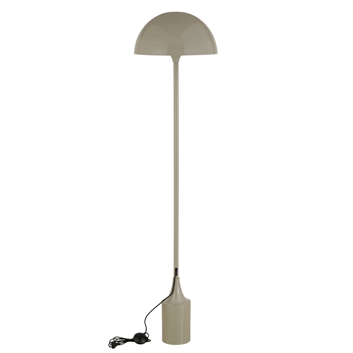 Tanaiya Cream Round Iron Floor Lamp Round Cap PTMD