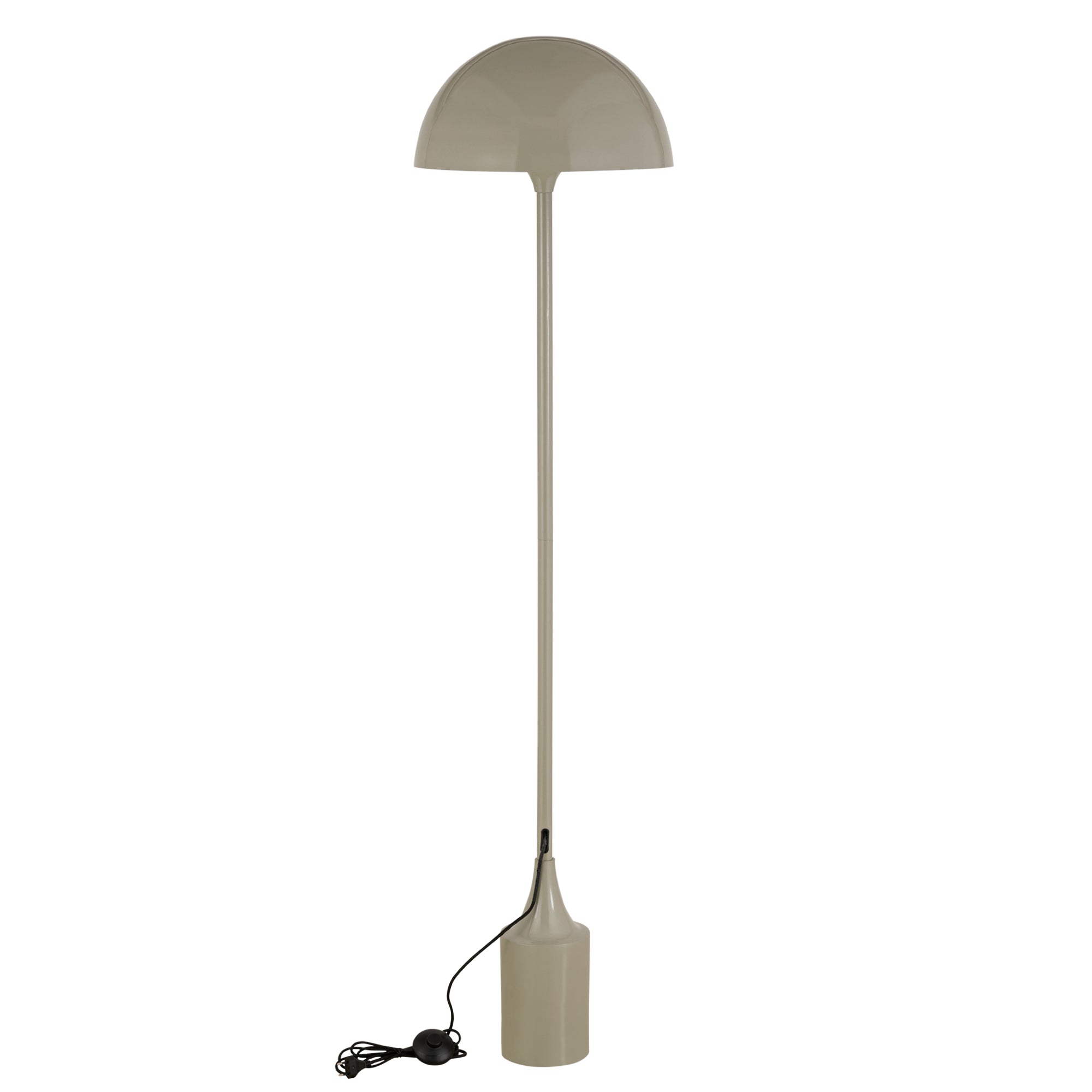 Tanaiya Cream Round Iron Floor Lamp Round Cap PTMD