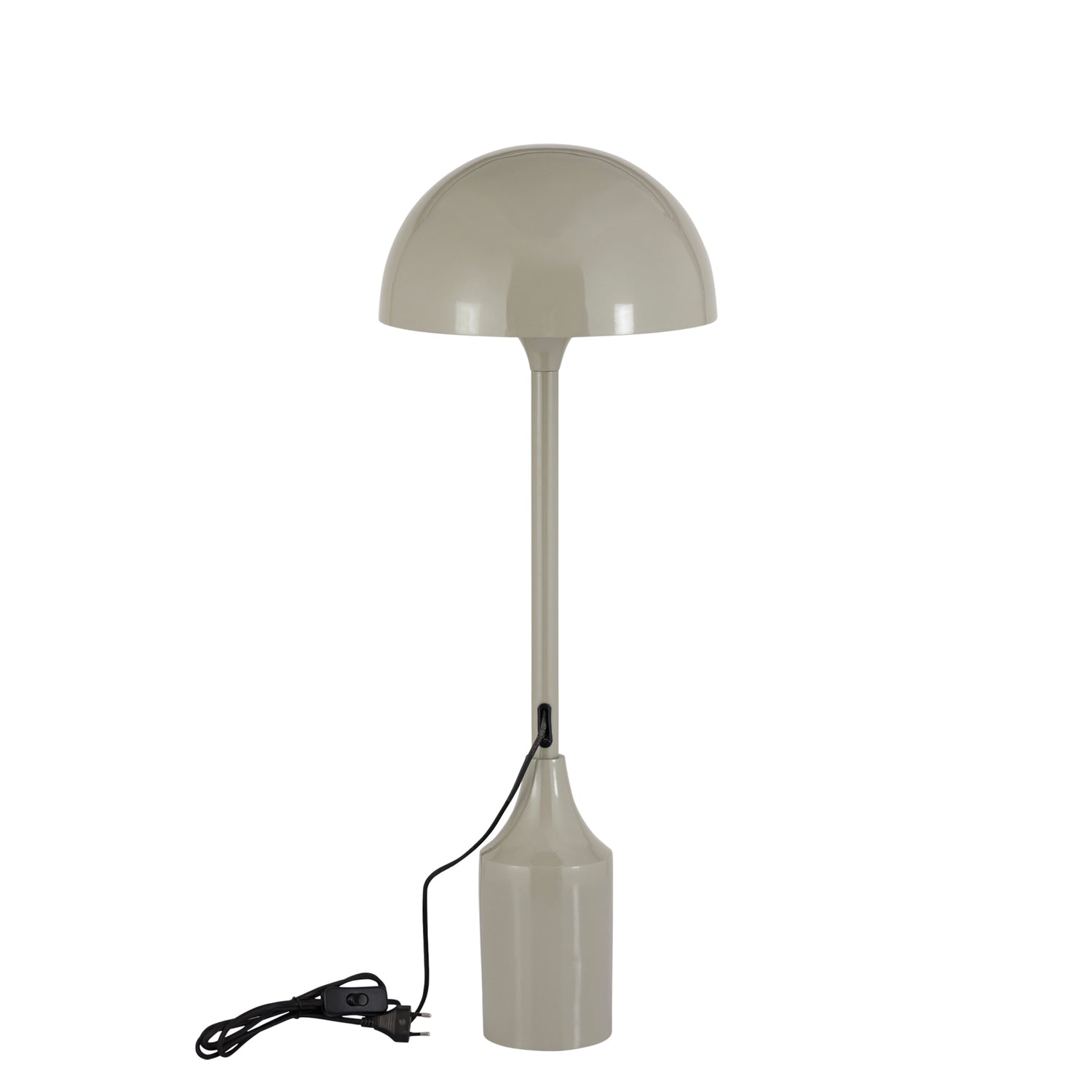 Tanaiya Cream Round Iron Table Lamp Round Cap PTMD