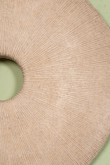 Kathelle Cream Poly Round Sandstone Wallpanel S PTMD