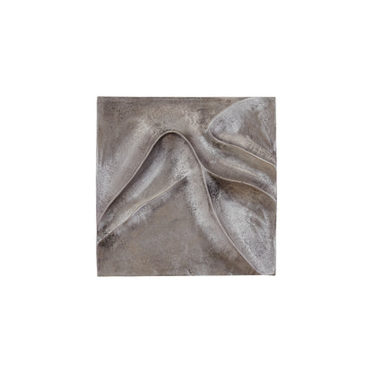 Wandpaneel Gihan S - 42x5x42 cm - Aluminium - Silber PTMD