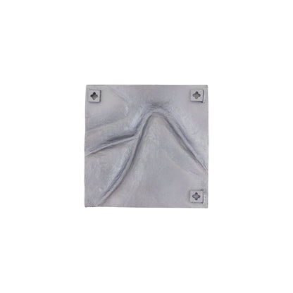 Wandpaneel Gihan S - 42x5x42 cm - Aluminium - Silber PTMD