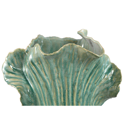 Chinese Kool Vaas Swing Groen Keramiek Large PTMD