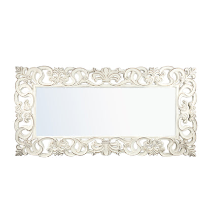 Morrigan White Poly Classical Mirror Rectangle PTMD