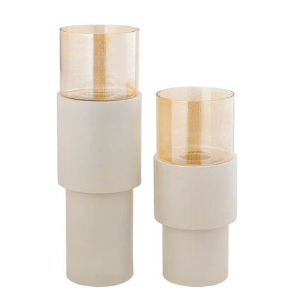 Soon Cream Eisen bodenleuchte stormlight glase L PTMD