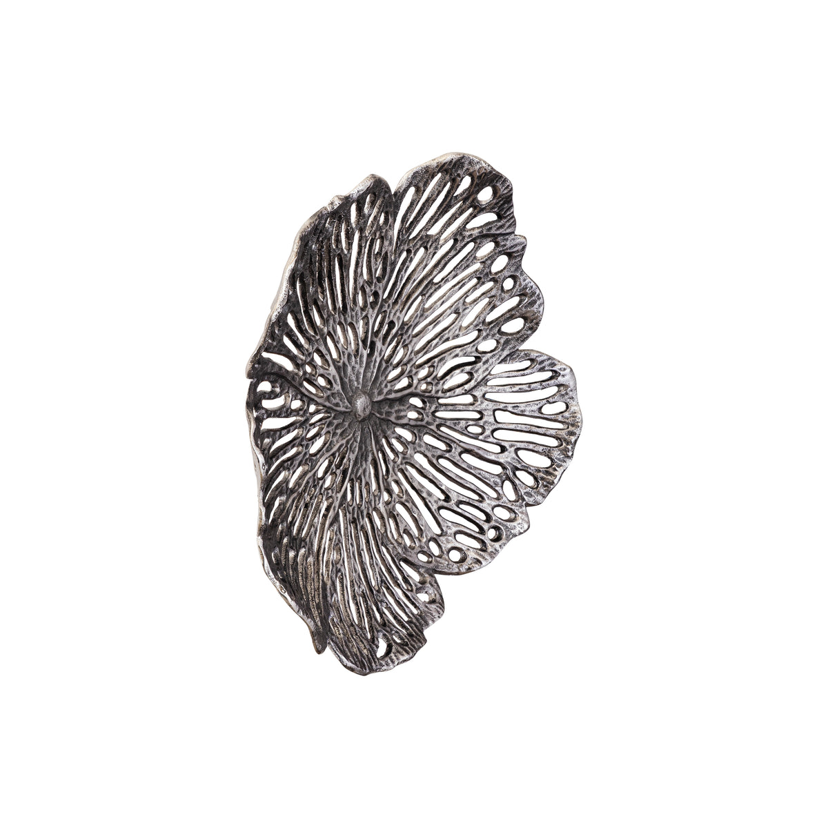 Schaal Ryhann M - 38x37x8 cm - Aluminium - Zilver PTMD