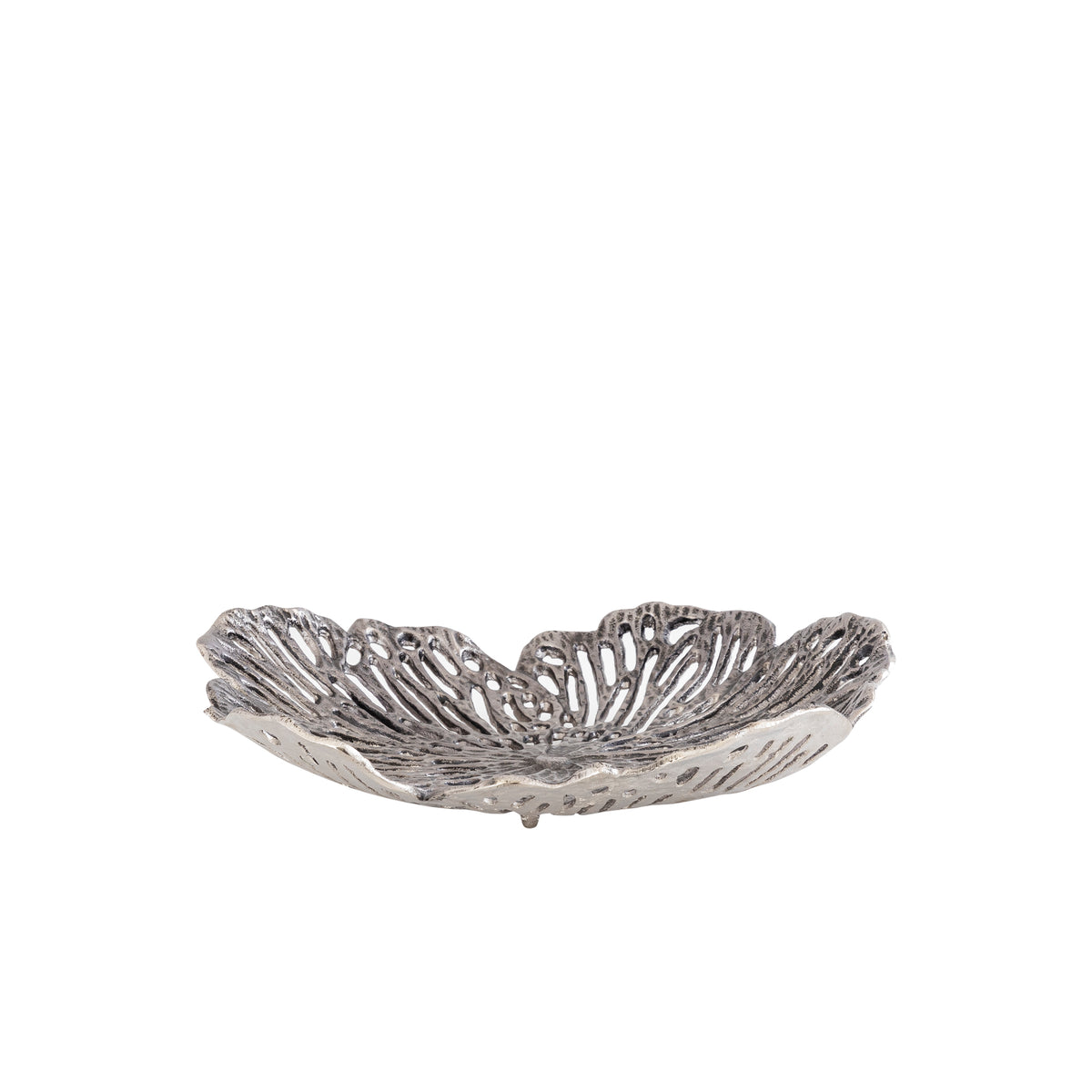 Schaal Ryhann M - 38x37x8 cm - Aluminium - Zilver PTMD