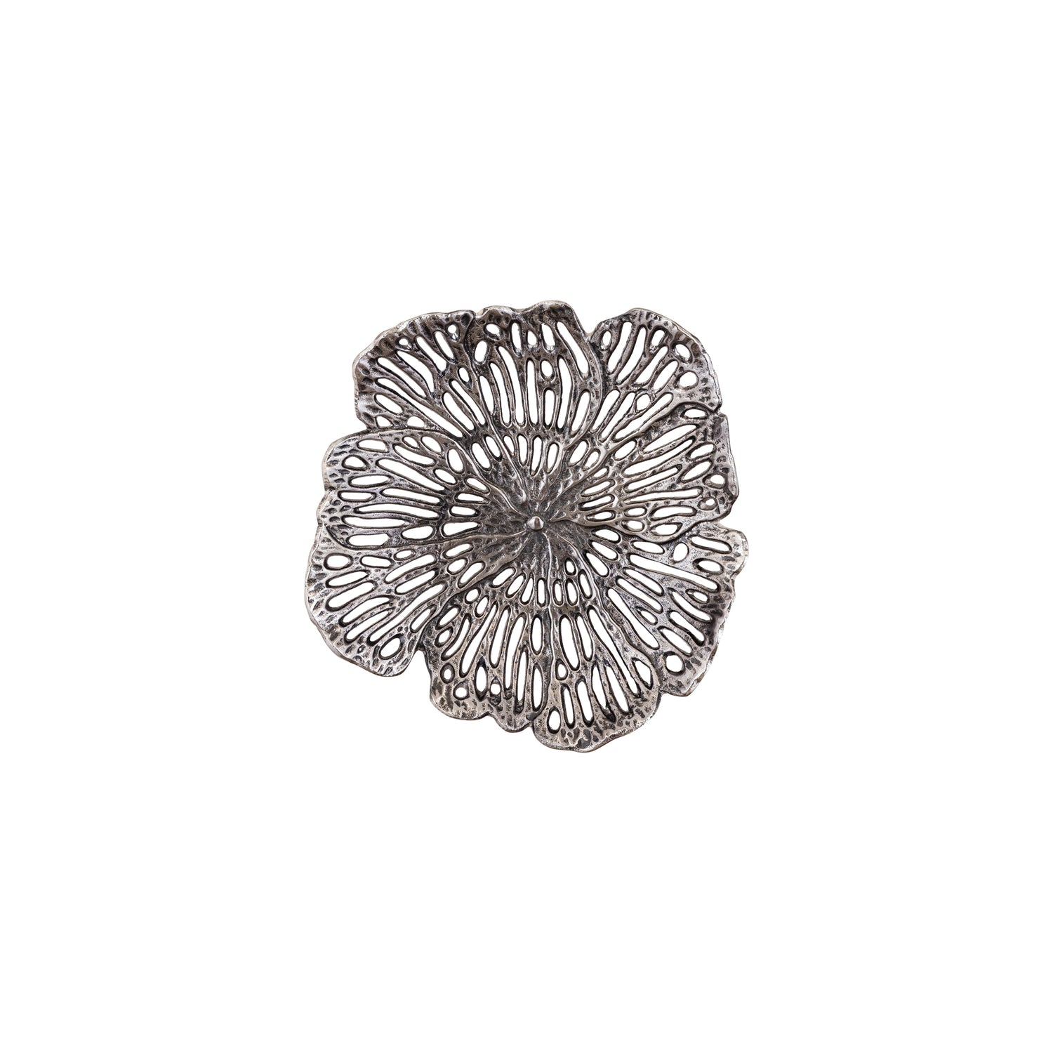 Schaal Ryhann S - 31x30x6 cm - Aluminium - Zilver PTMD
