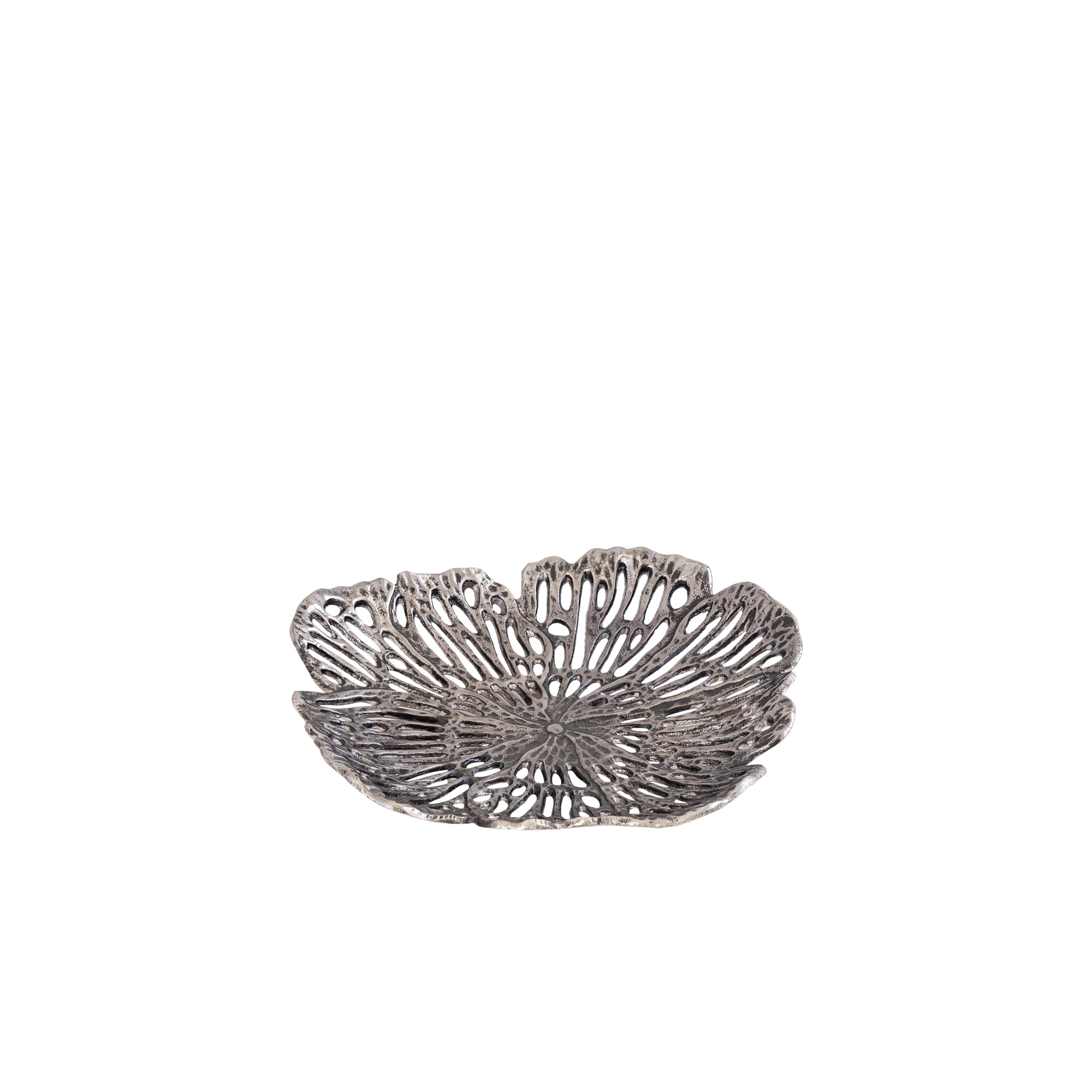 Schaal Ryhann S - 31x30x6 cm - Aluminium - Zilver PTMD
