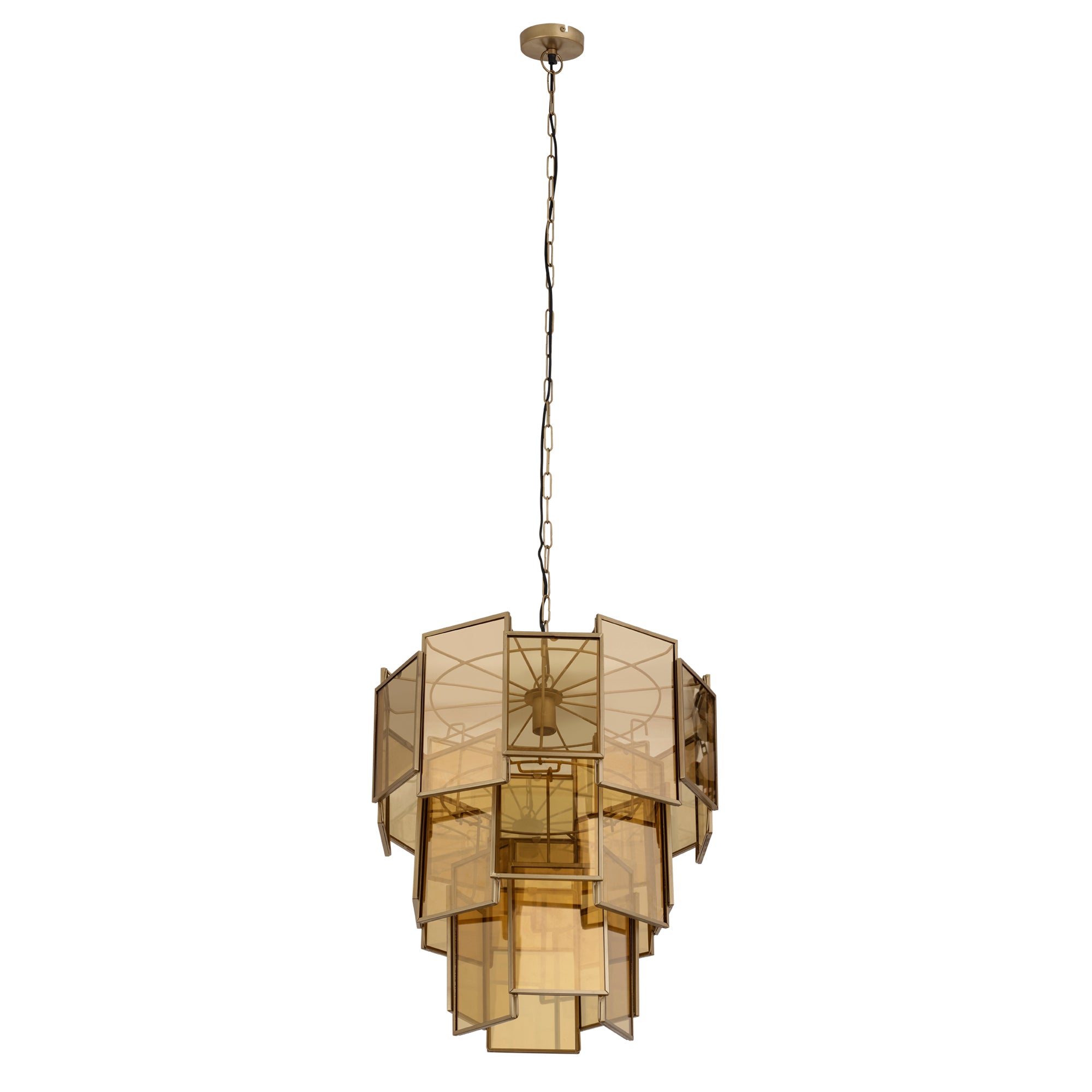 Hanglamp Loucas Bras Lustre Glas Lagen Large PTMD