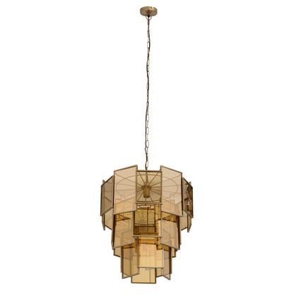 Hanglamp Loucas Bras Lustre Glas Lagen Large PTMD
