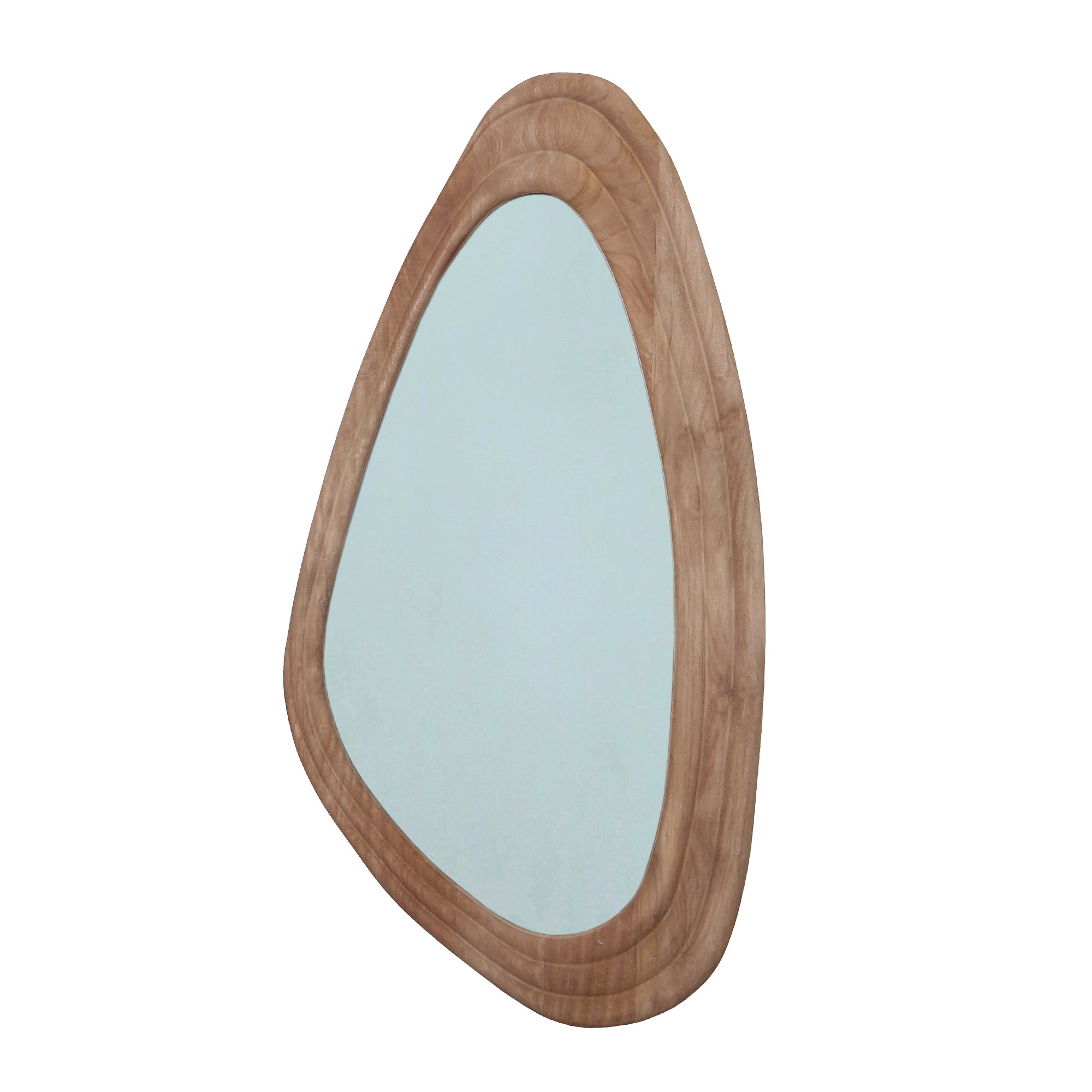 Santin Natural mango wood organic triangle Spiegel PTMD