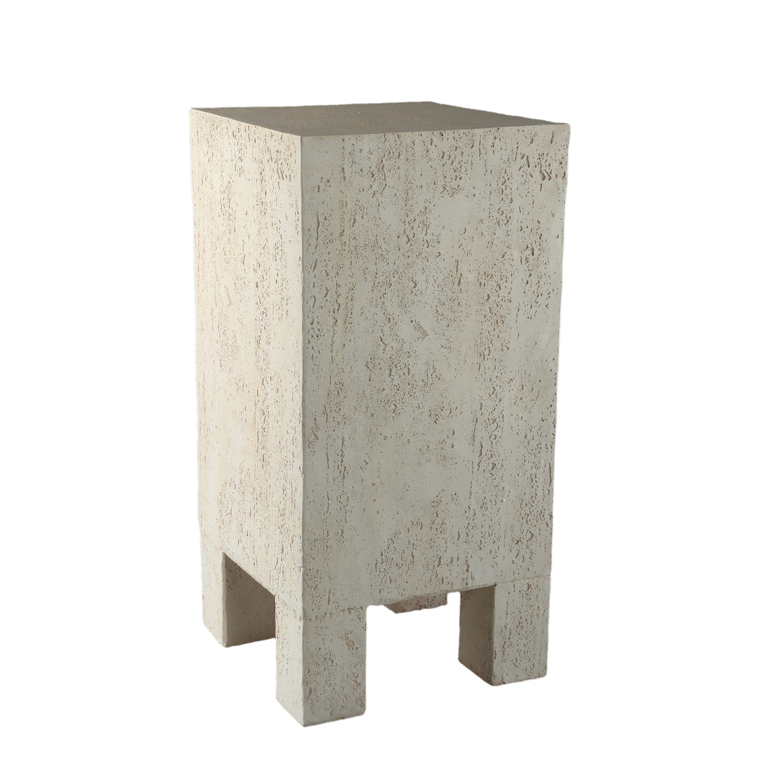 Chandar Beistelltisch Rechteck MgO Creme PTMD
