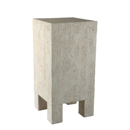 Chandar Beistelltisch Rechteck MgO Creme PTMD