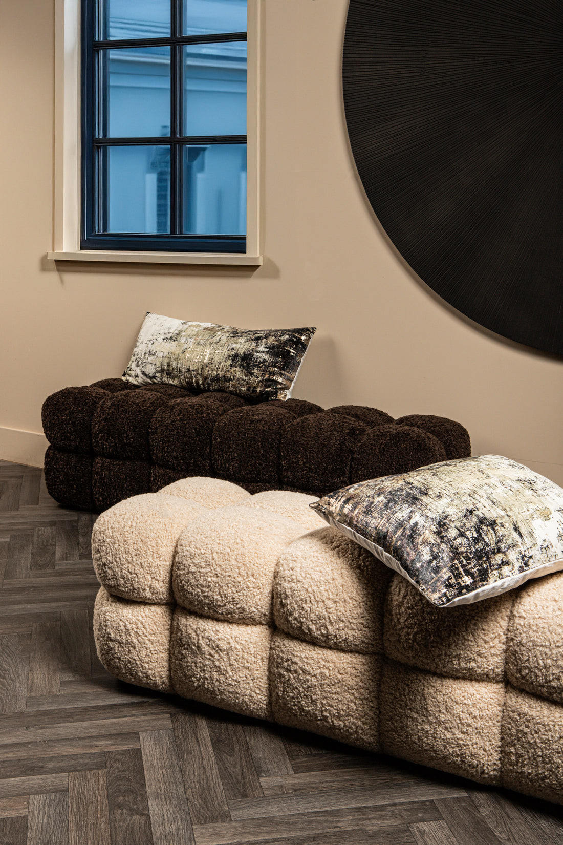 Teddy Bench Beige 160cm PTMD