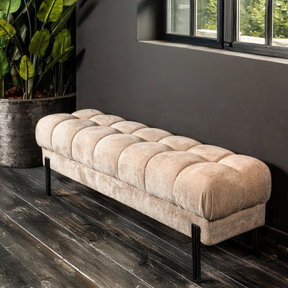 Melbourne Bench 160x47x48cm Beige PTMD