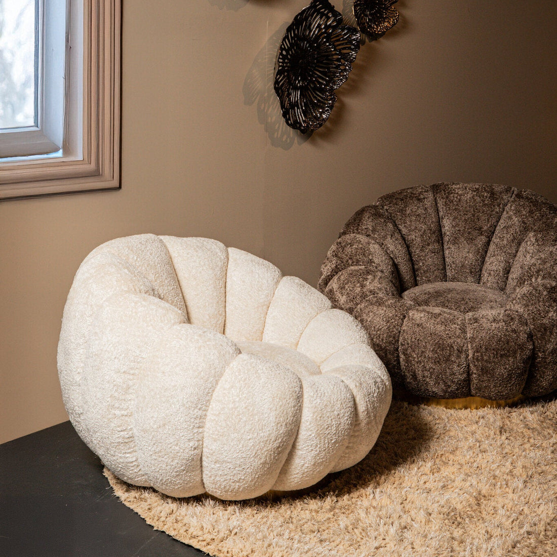 Drehbarer Sessel Daisy Creme Euphoria PTMD
