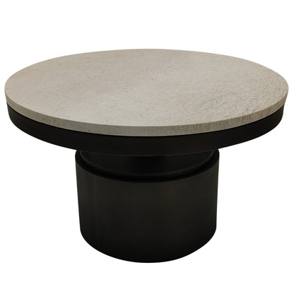 Bregt Couchtisch niedrig beige Marmor PTMD