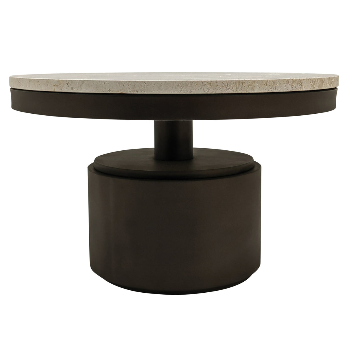 Bregt Couchtisch niedrig beige Marmor PTMD