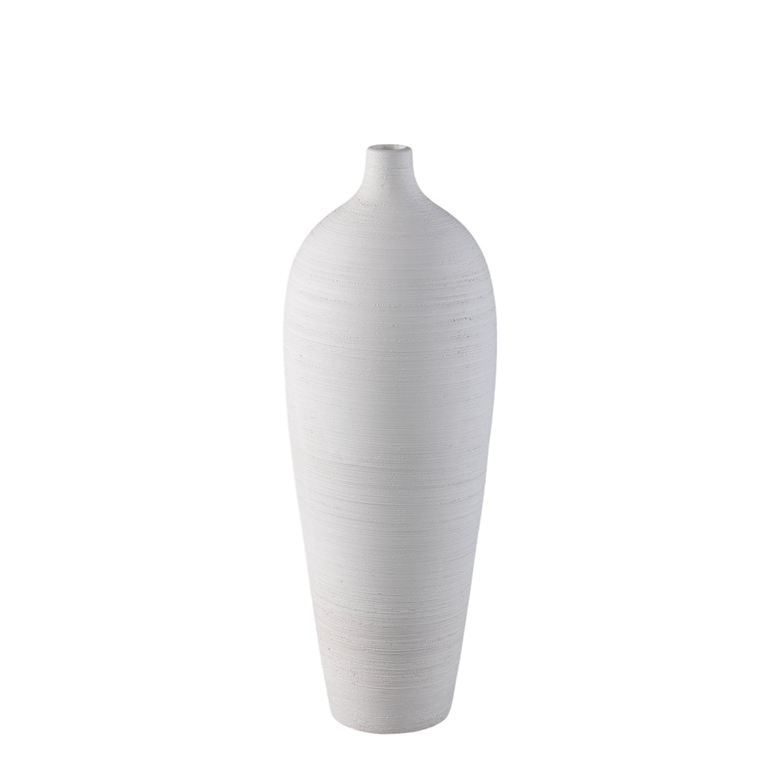 Flesvaas Cavinn Keramiek Wit Ø18cm x H49cm PTMD