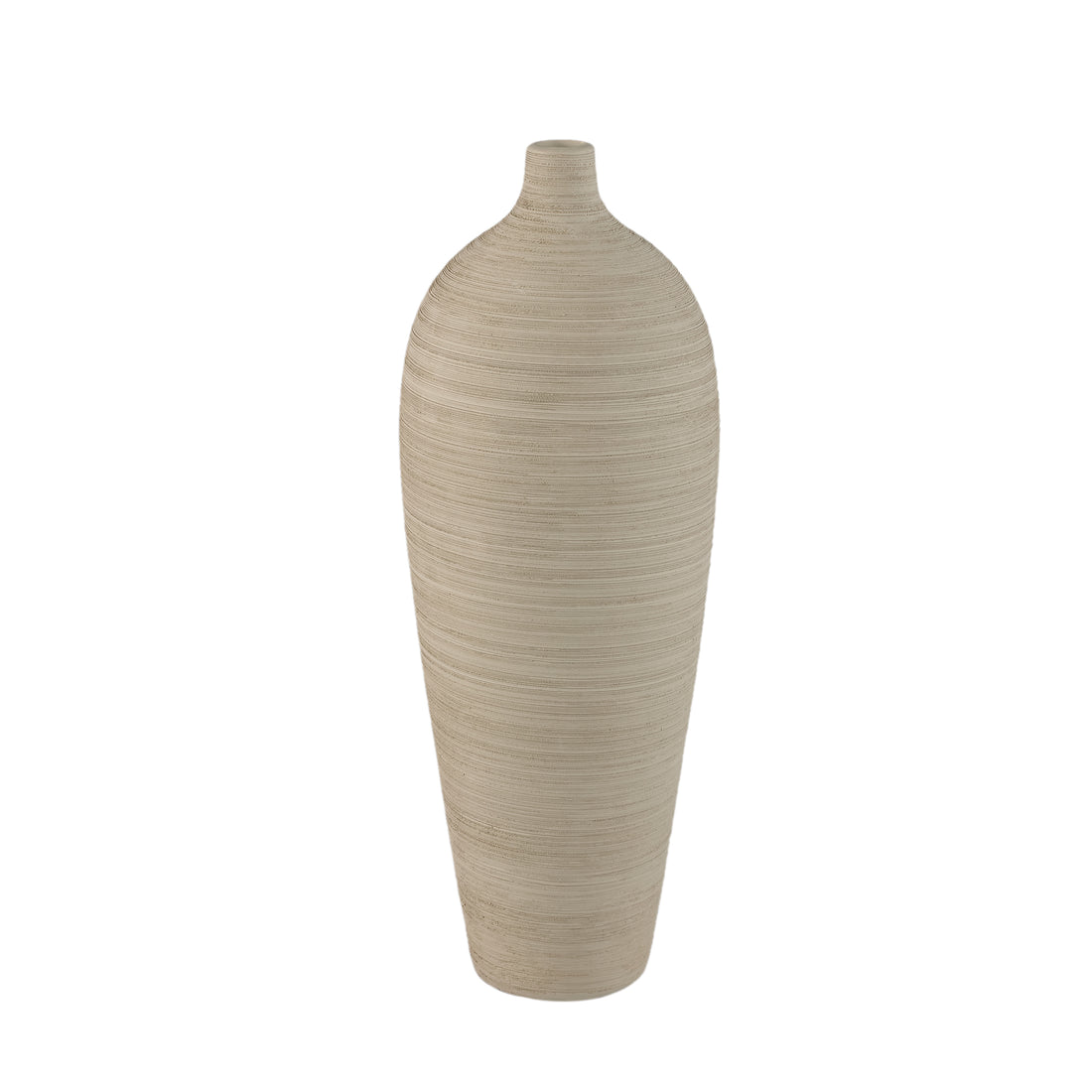 Flesvaas Cavinn Keramiek Beige Ø18cm x H49cm PTMD