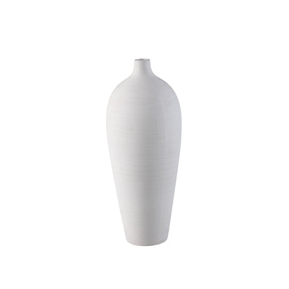 Flesvaas Cavinn Keramiek Wit Ø18cm x H44cm PTMD
