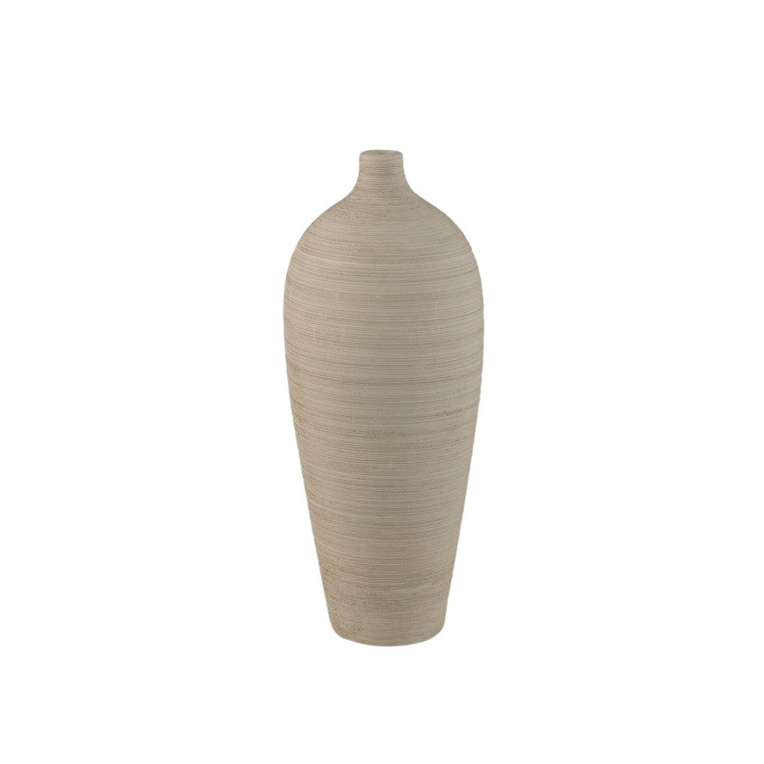 Flesvaas Cavinn Keramiek Beige Ø18cm x H44cm PTMD