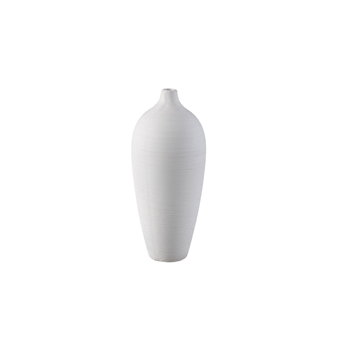 Flesvaas Cavinn Keramiek Wit Ø15cm x H35cm PTMD