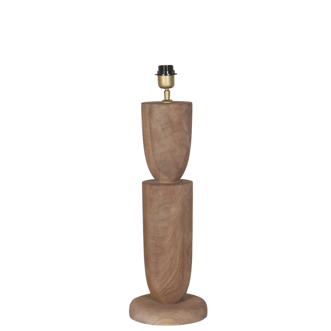 Lorinne Natural mango wood table lamp double PTMD