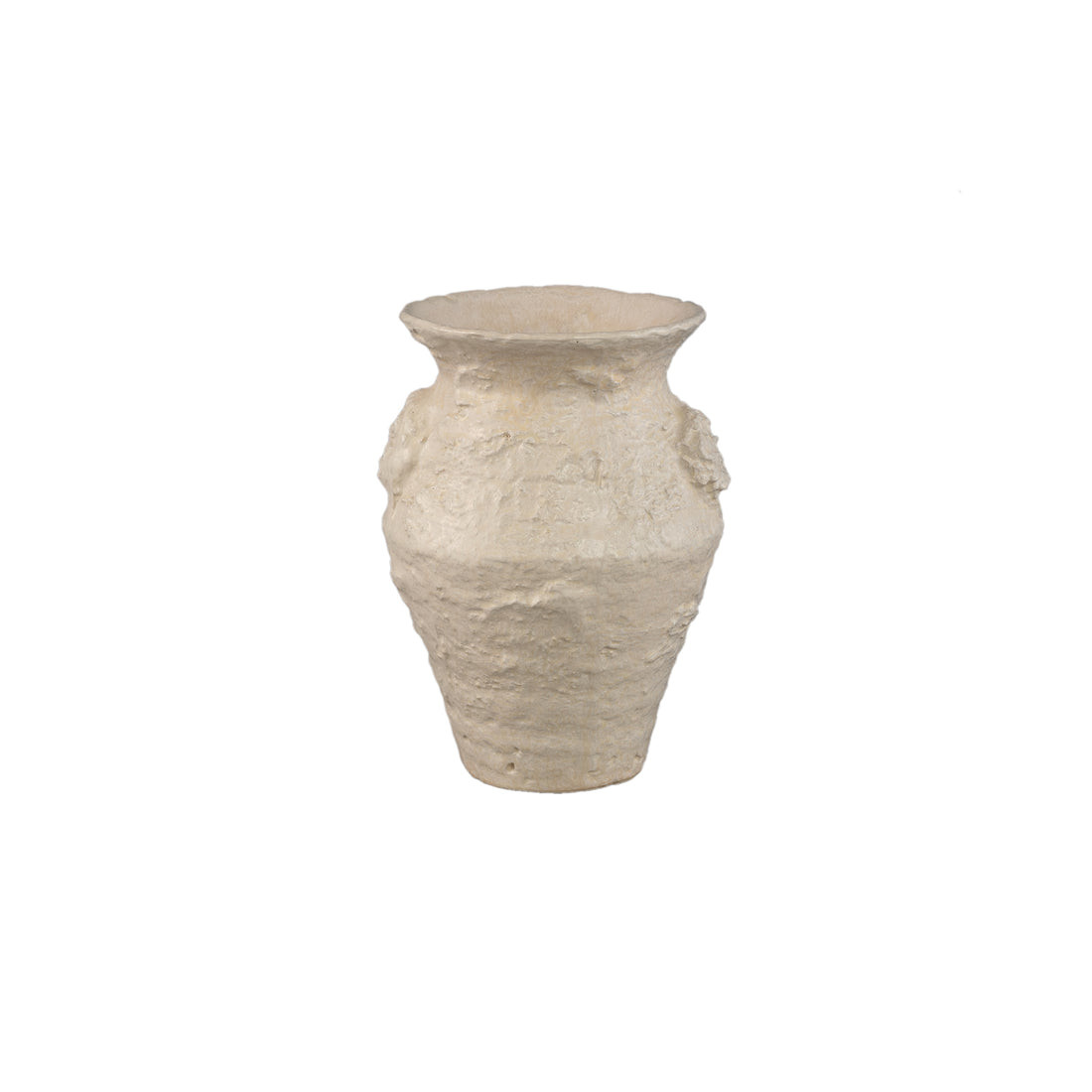 Pot Leandra Beige Ronde Keramische Ruwe Structuur Small PTMD